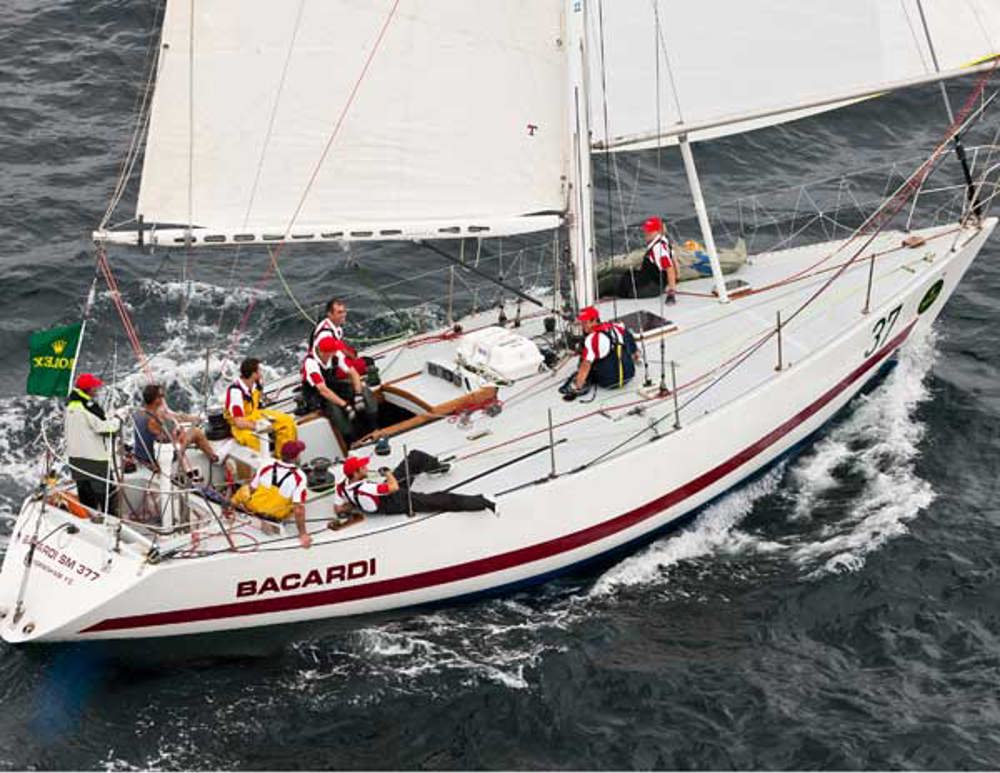 Martin Power's Peterson 44 Bacardi prior to her dismasting off the southern NSW coast