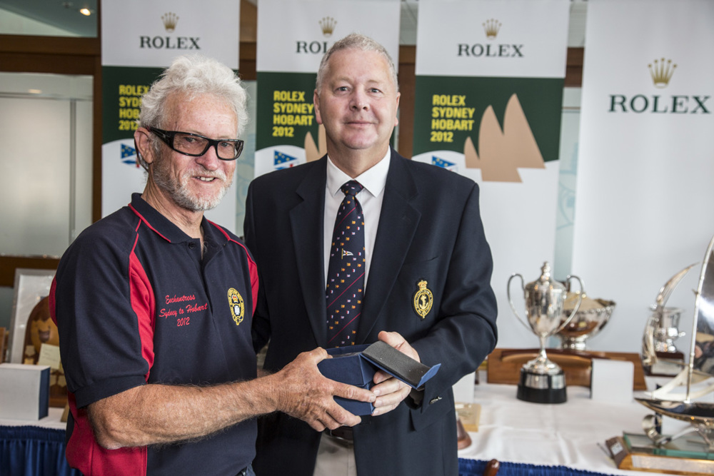 John Muirhead, Enchantress with RYCT Commodore Graham Taplin
