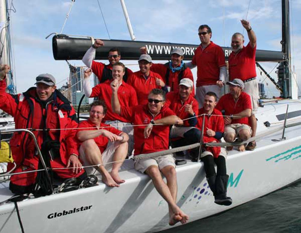 Quantum Racing Crew celebrating their win