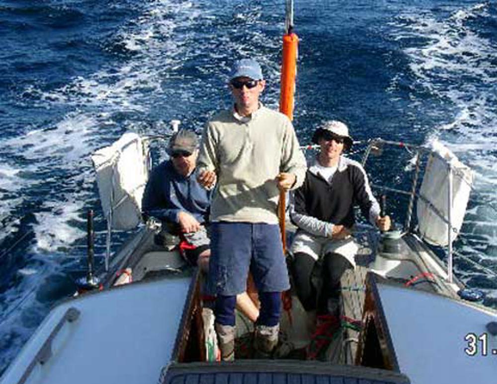 Olympic gold medallist Tom King at the helm of Pendragon