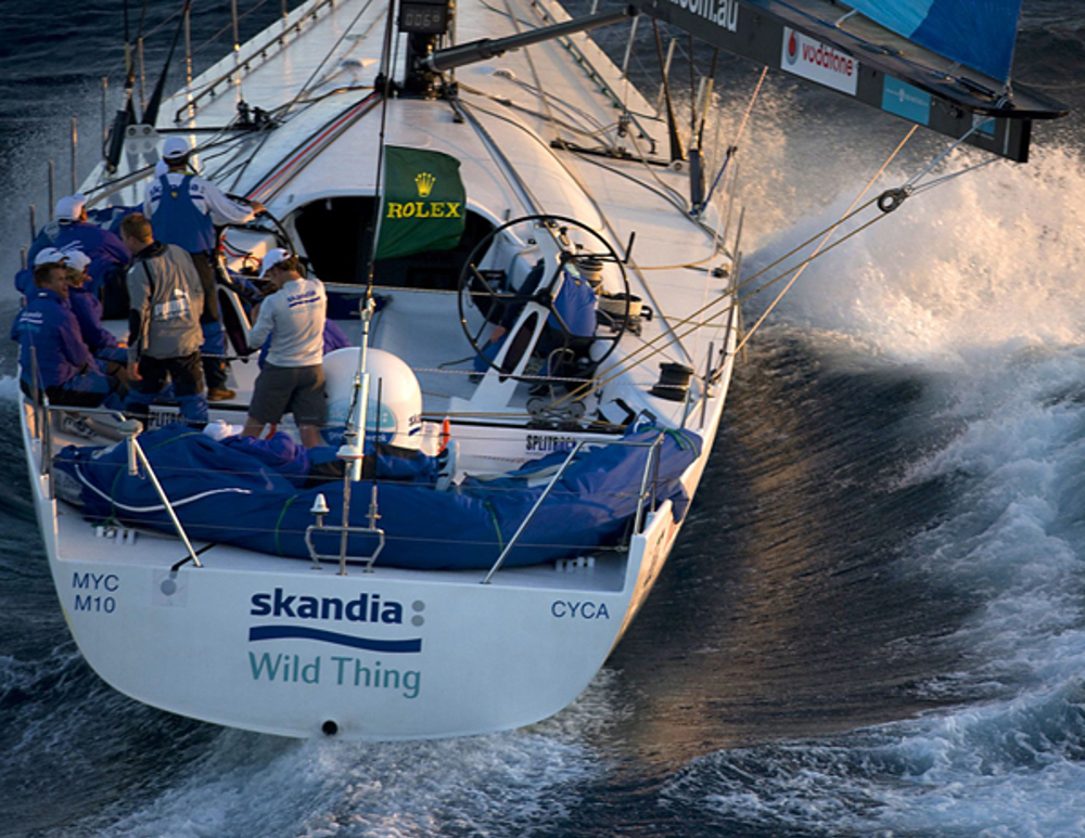 Skandia on the first day of the Rolex Sydney Hobart