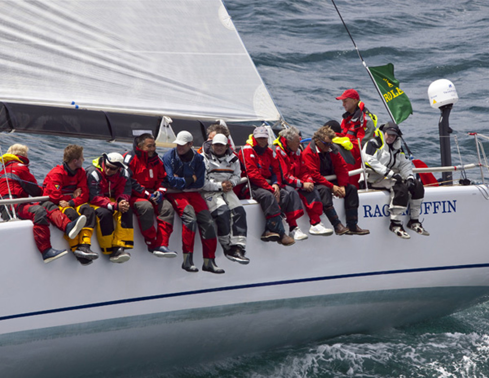 Syd Fischer's Ragamuffin in the 64th Rolex Sydney Hobart Yacht Race