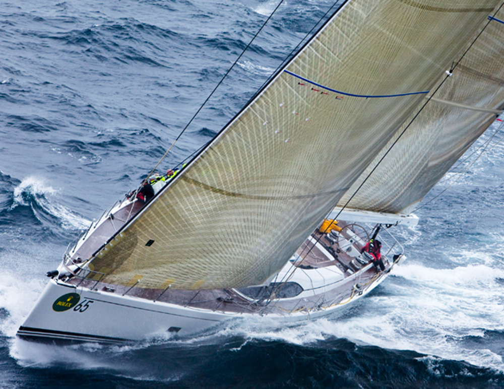 Soon after turning at the sea mark and heading South