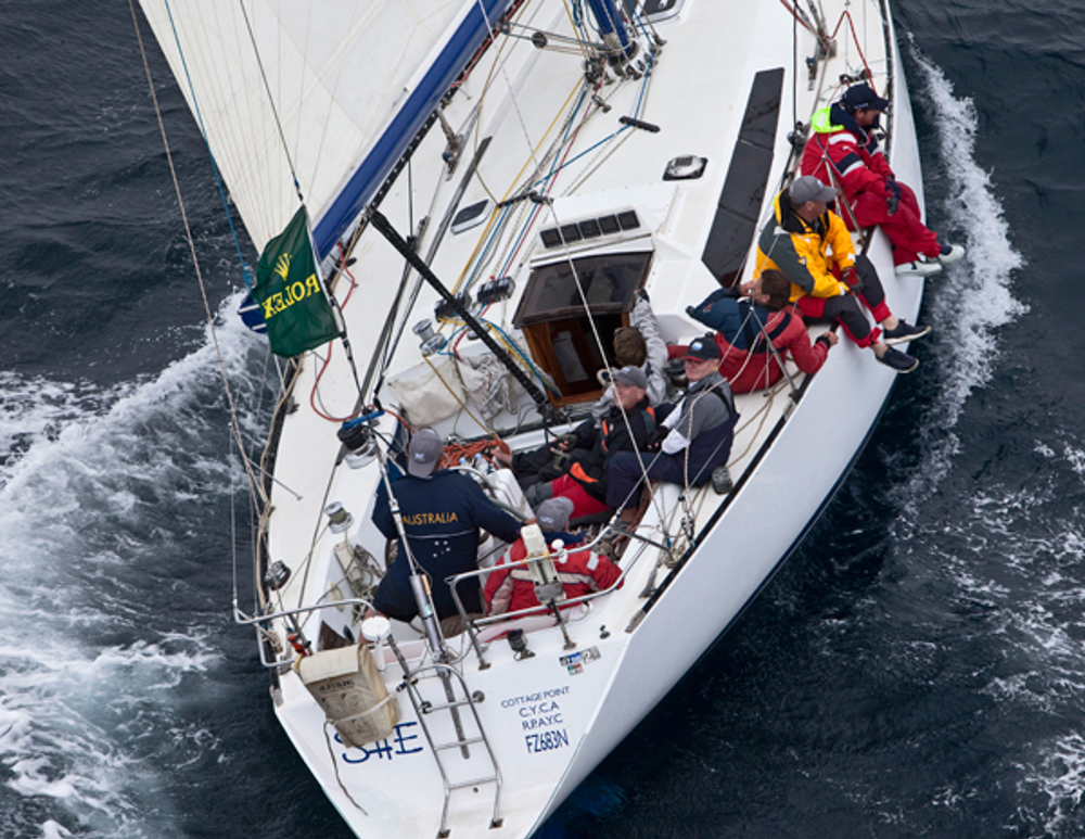 She settling down to the long trip to Hobart