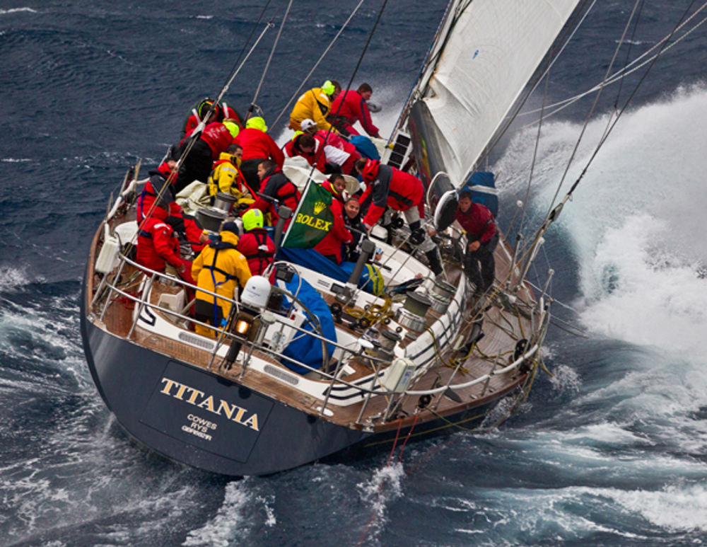 Titania settling down on the first day