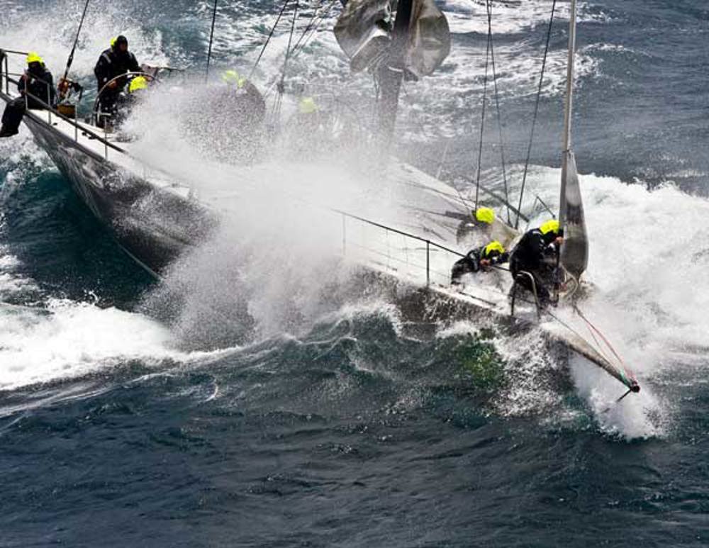 Ran getting smashed by white water