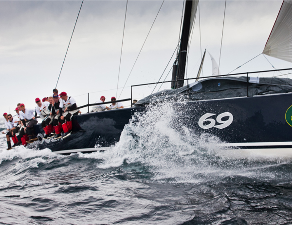 The crew of Shogun eking out all the speed they can