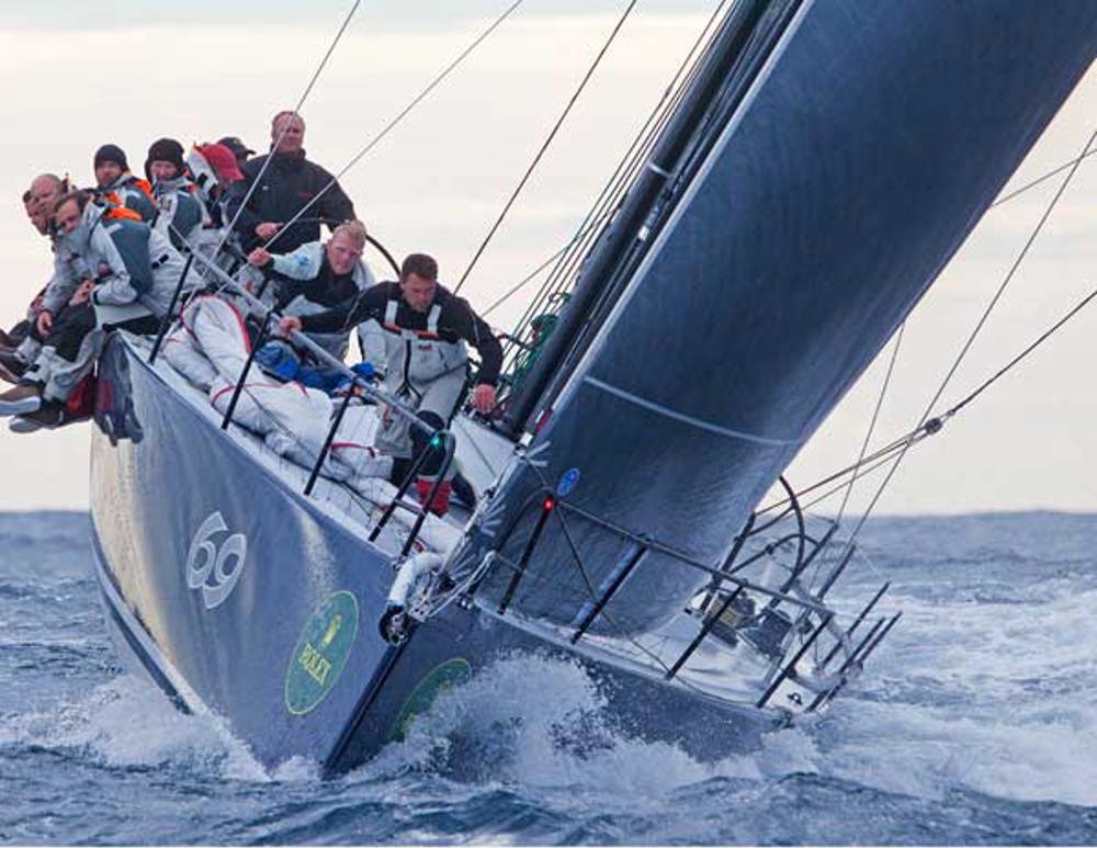 Rob Hanna's JV TP 52 Shogun, north east of Tasman Island