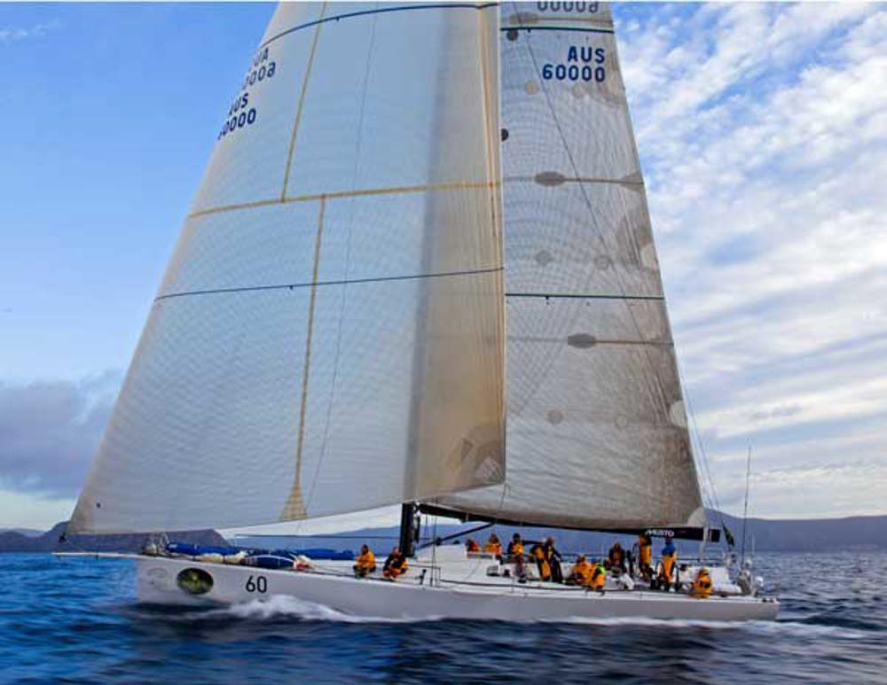 Loki powering home west of Tasman Island