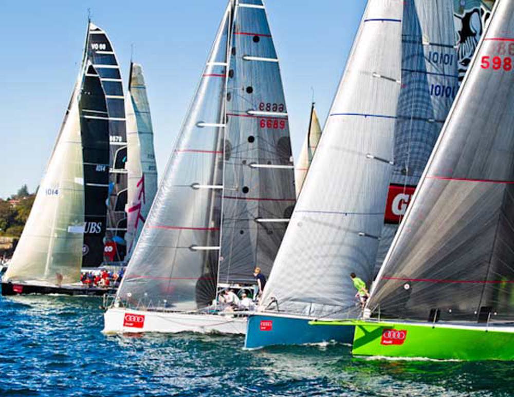 View of the Audi Sydney Gold Coast Yacht Race Start Line from Brindabella