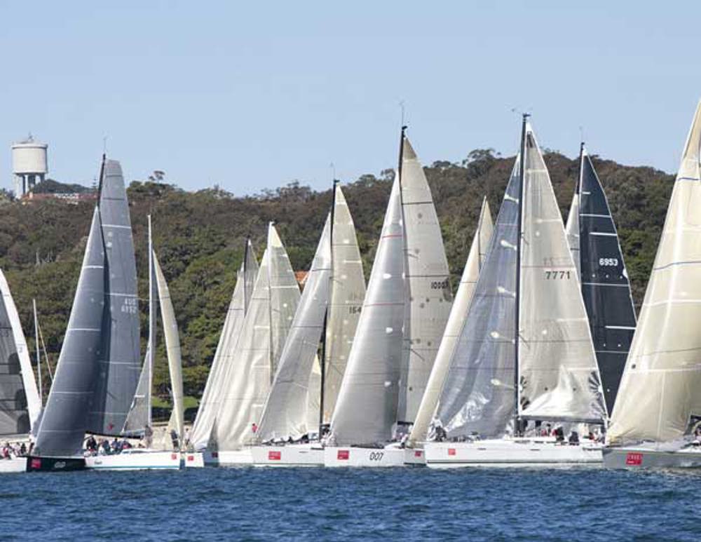 Start line action of the 26th Audi Sydney Gold Coast Yacht Race