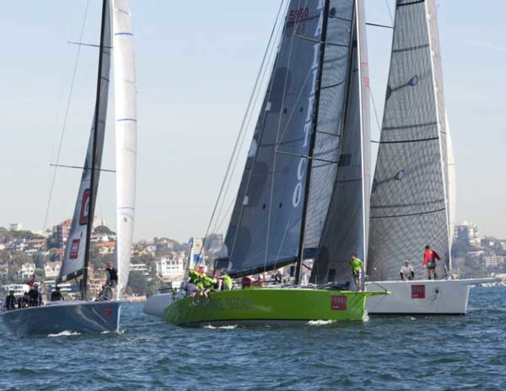 Equinox II, FutureShock and Lahana line up for the start