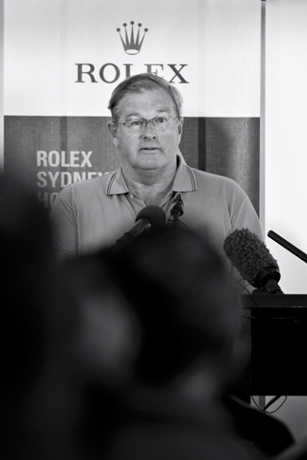 David Kellett AO, Past Commodore of CYCA, heads the radio relay team on JBW