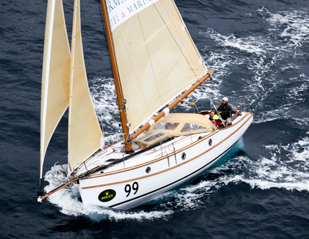 Peter Langman's Maluka of Kermandie making its way South on Day 2