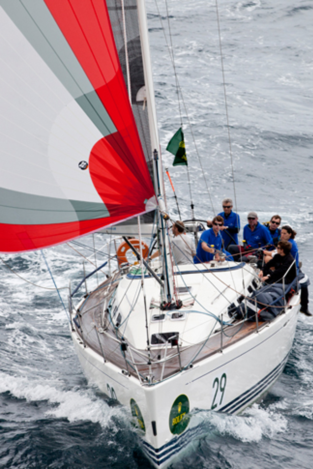 Jacques Pelletier X-43 L'ange de Milon well on the way to Hobart on Day 1