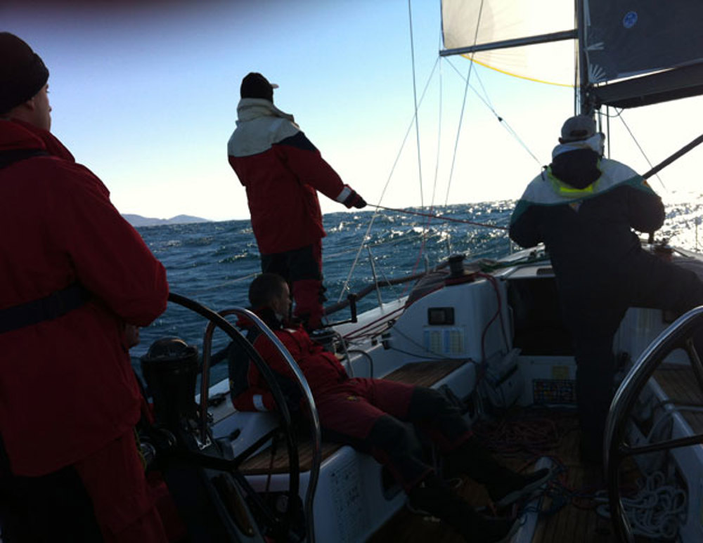 Beautiful morning ride on Exile, Audi Sydney Gold Coast Yacht Race 2012