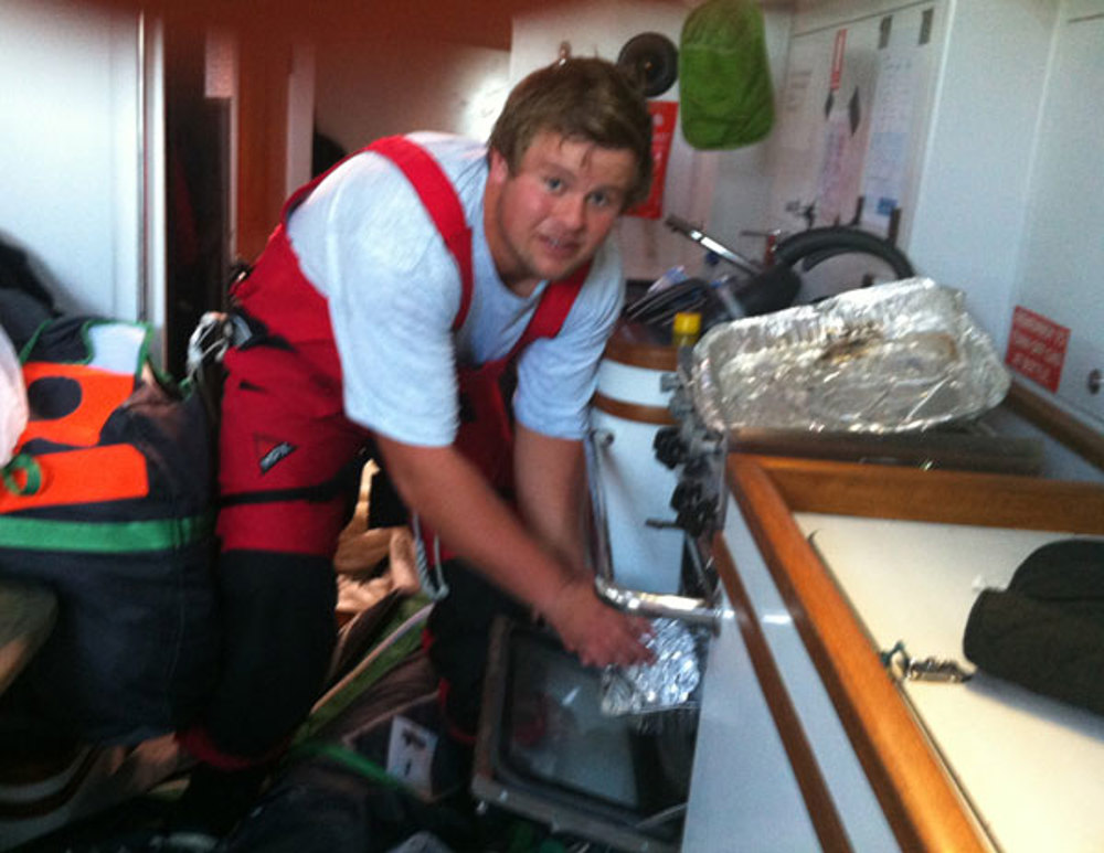 Ben the sail repairer on Exile was the one who stole the extra egg and bacon sandwich this morning