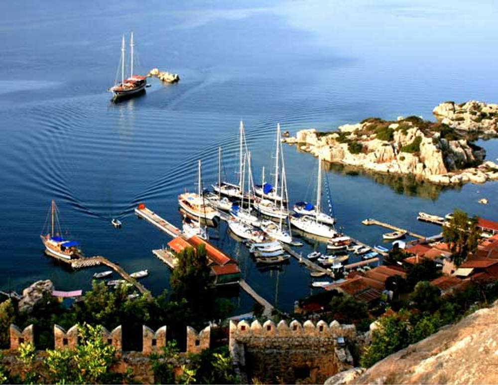 Kerkova, a port that is part of the Lycian Yacht Rally 2011