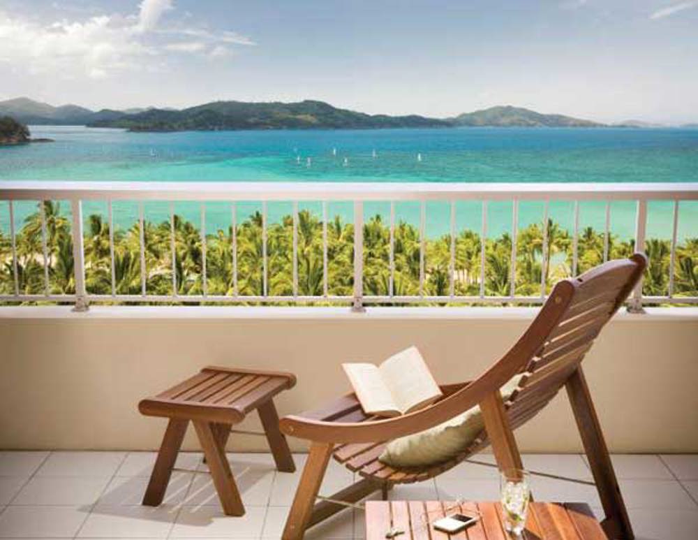 View from a Coral Sea Room at the Reef View Hotel, Hamilton Island