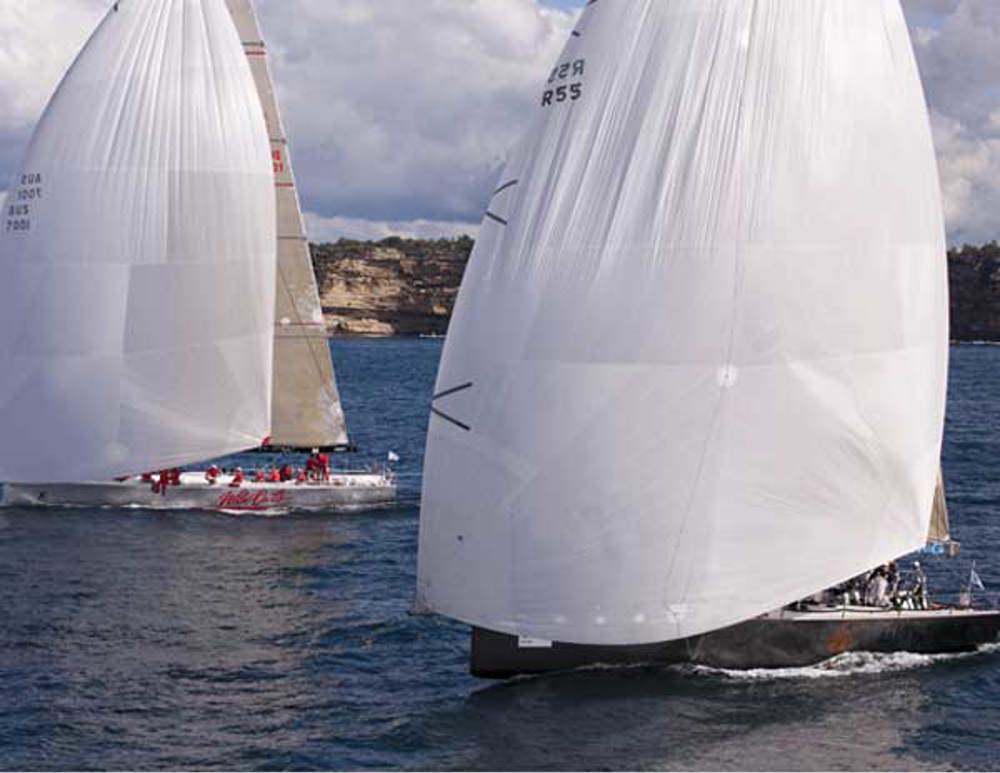 Wild Oats X and Living Doll - Sydney Gold Coast Yacht Race 2010