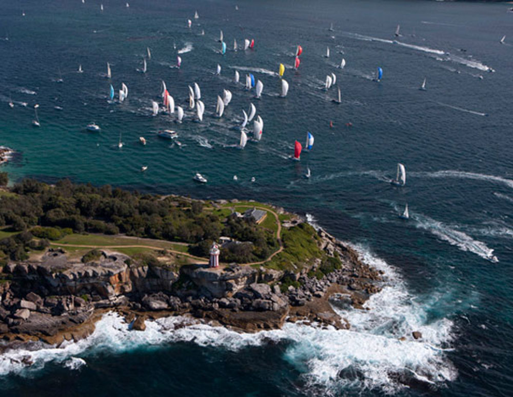 Another view of the fleet at South Head, Audi Sydney Gold Coast Yacht Race 2012
