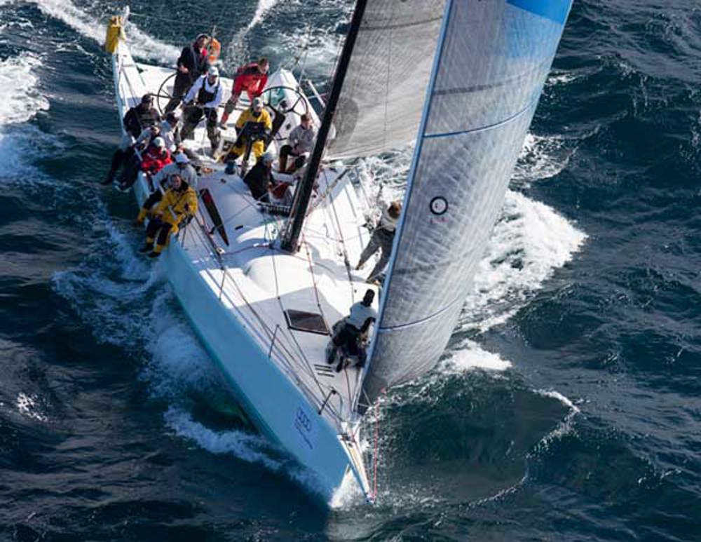 Mick Martin enjoying his time at the helm of his recently acquired TP52 Frantic