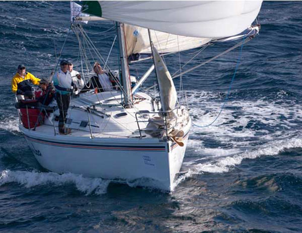 Mortgage Choice Rhumba, a Northshore 370, owned by Robert Carr, Stephanie Cook and Kerry Burke