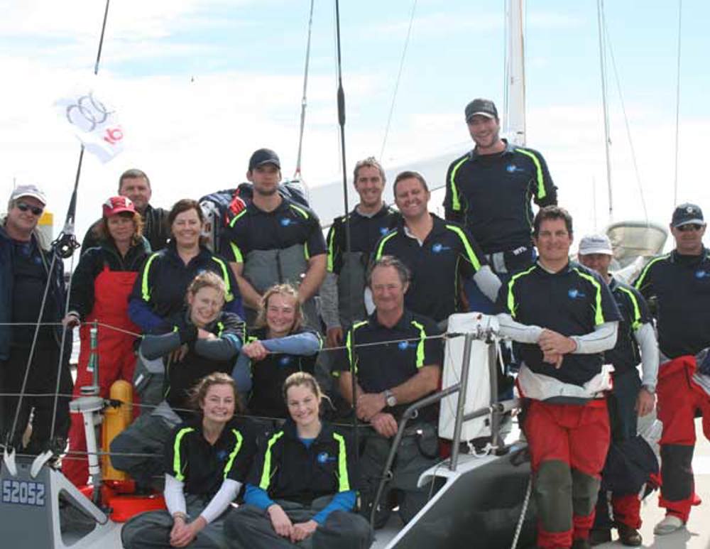 Shortwave, a crew of family, finished fourth across line