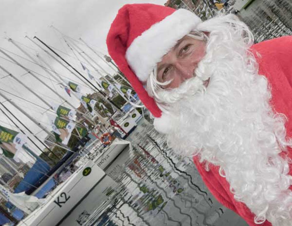 Santa visits Pachamama at the CYCA on Christmas day.