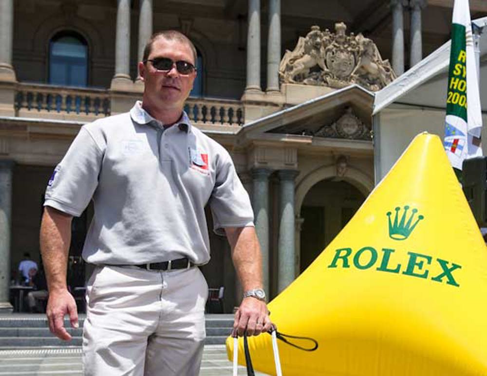 Kirk Watson, line sailor on the yacht Sailors with Disabilities.