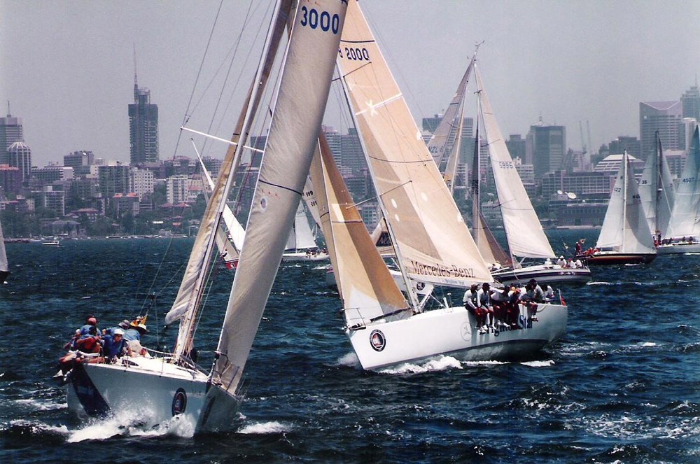 Summer Boy (JPN3000) leading Brighton Star - 1997 SHYR start - CYCA Archives