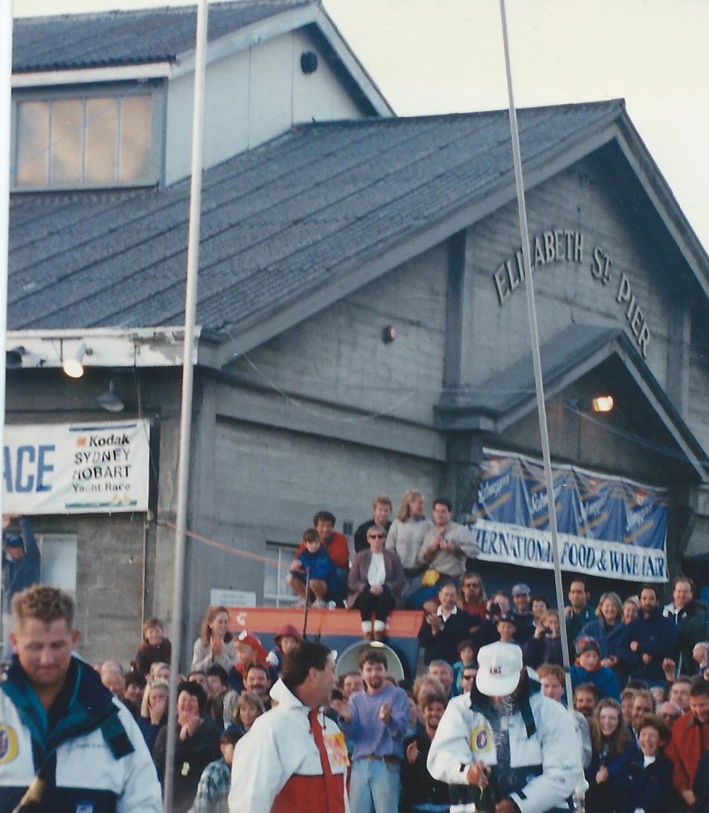 Tasmania (T1) - 1994 SHYR Line Honours winner celebrations - CYCA Archive