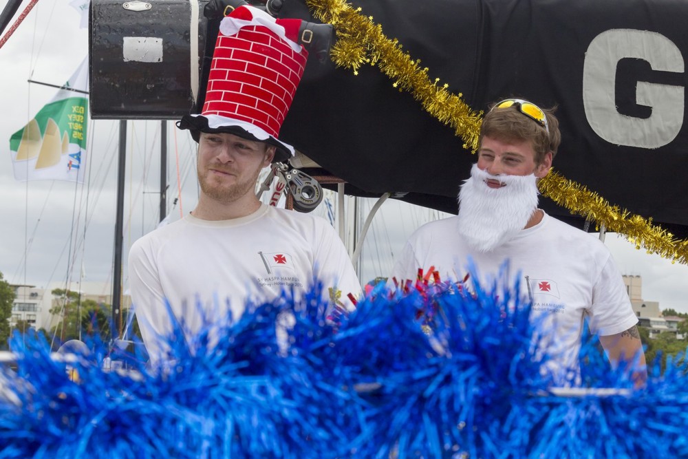 Santa visiting the Cruising Yacht Club Australia docks