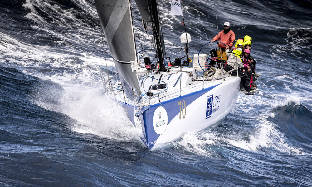 70, RAGAMUFFIN 52 (AUS), Sail No: AUS70, Design: Farr Tp52, Owner: Syd Fischer, Skipper: Brenton Fischer