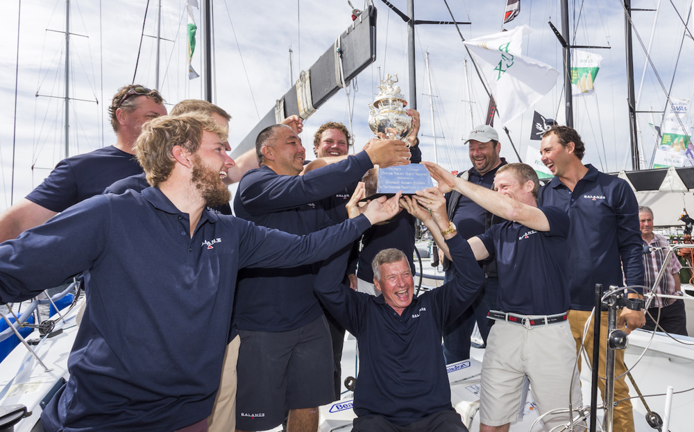 Prizegiving ceremony - Overall winner Paul Clitheroe (Owner of BALANCE)