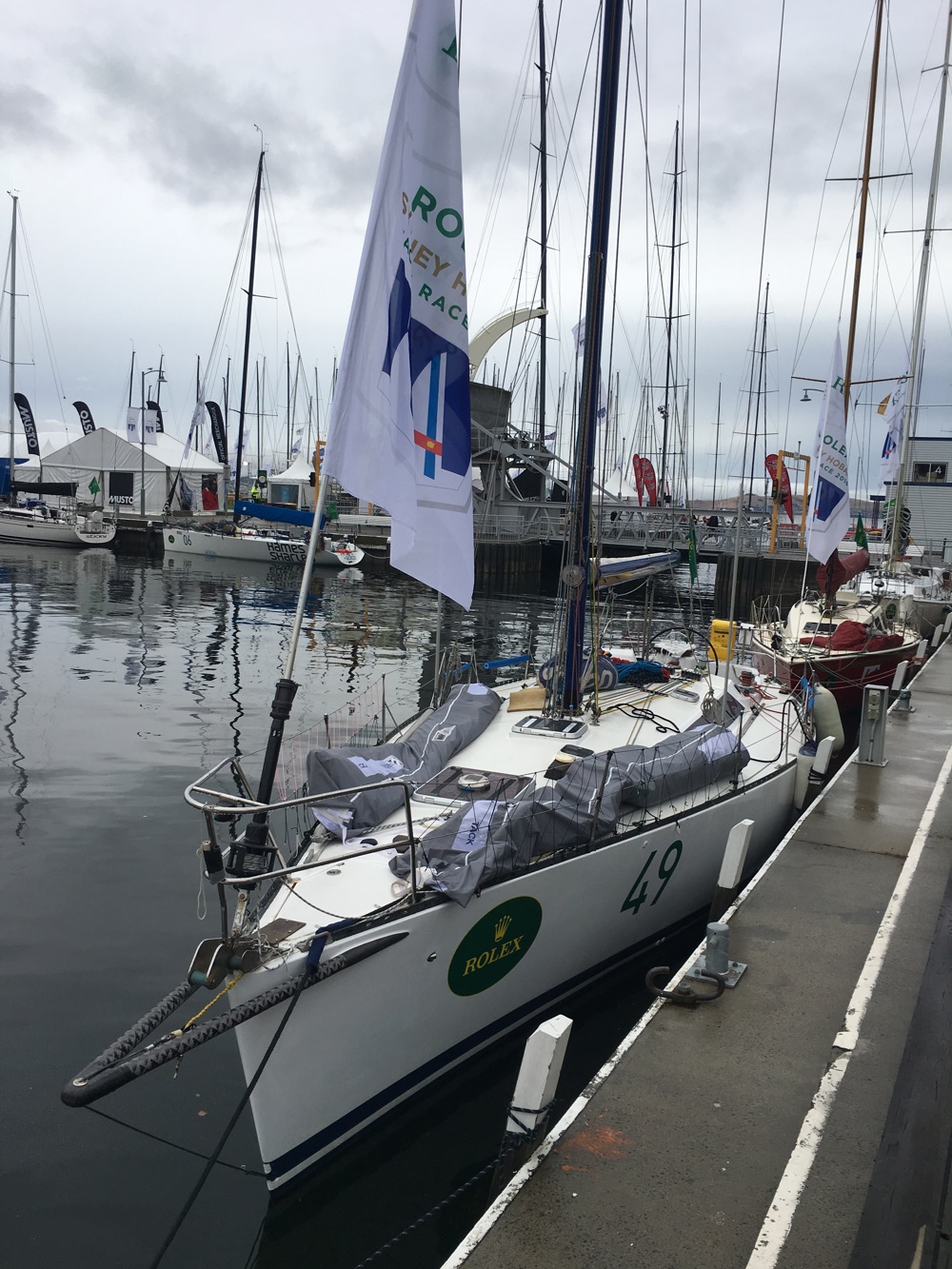 SHE in Constitution Dock in Hobart