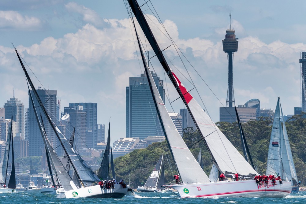 Wild Oats XI and Victoire, two previous overall winners of the Rolex Sydney Hobart