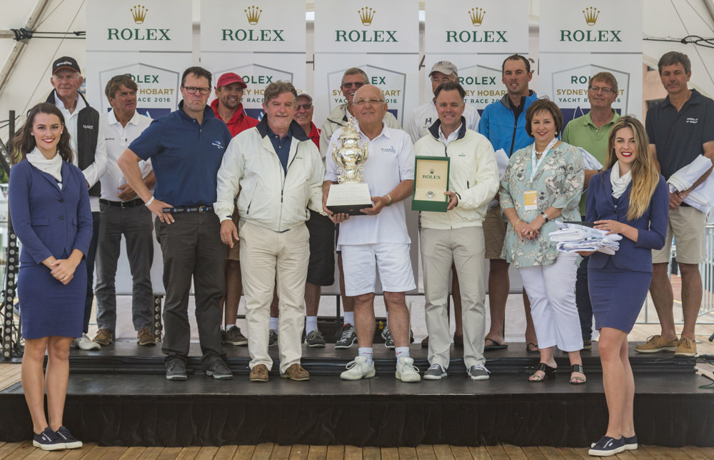 Divisional winners at the dockside presentation