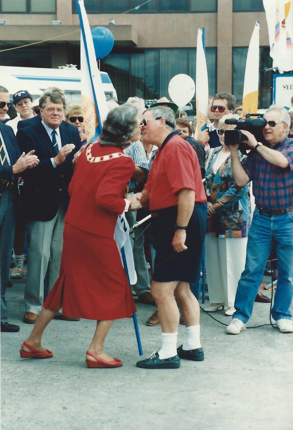 Andrew Strachan, owner 97 Hobart Lord Major - 1993 SHYR line honours winner - Photo Peter Campbell - CYCA Archives