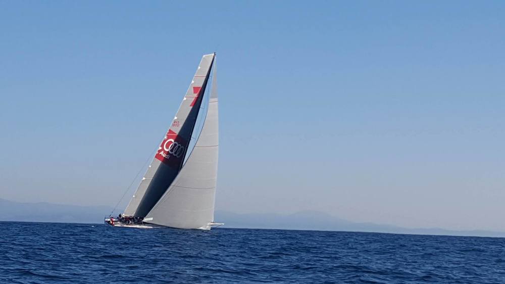 Wild Oats on the morning of Day 2