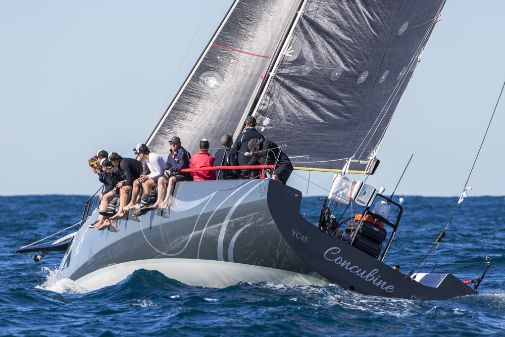 Concubine safely out of the harbour