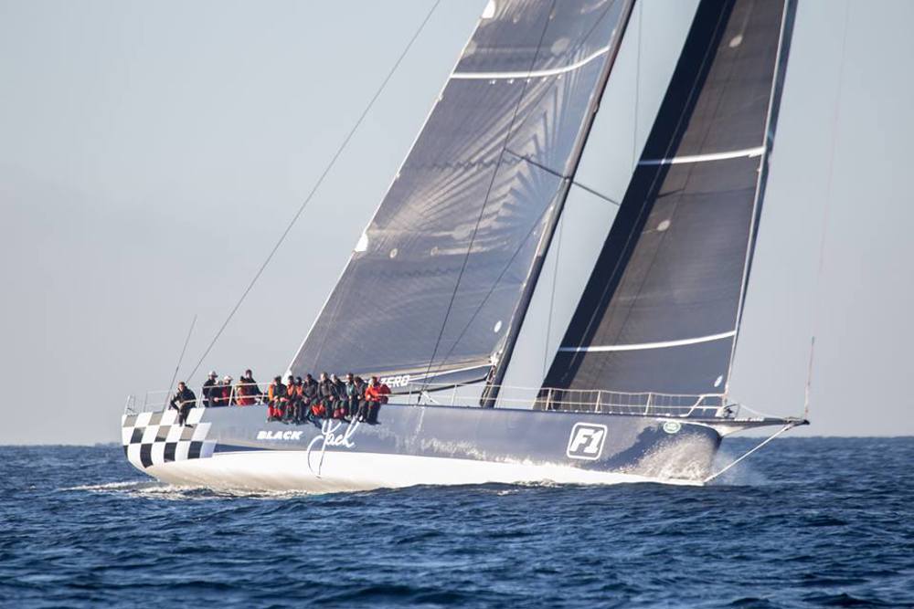 Black Jack shortly before the finish