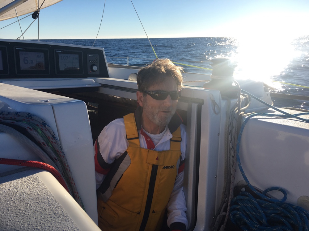 Wax Lyrical Skipper Les Goodridge.  Coffee anyone?