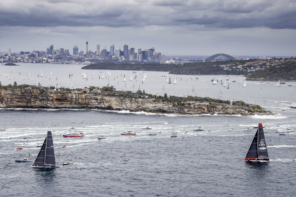 BLACK JACK leading LDV COMANCHE to the sea mark