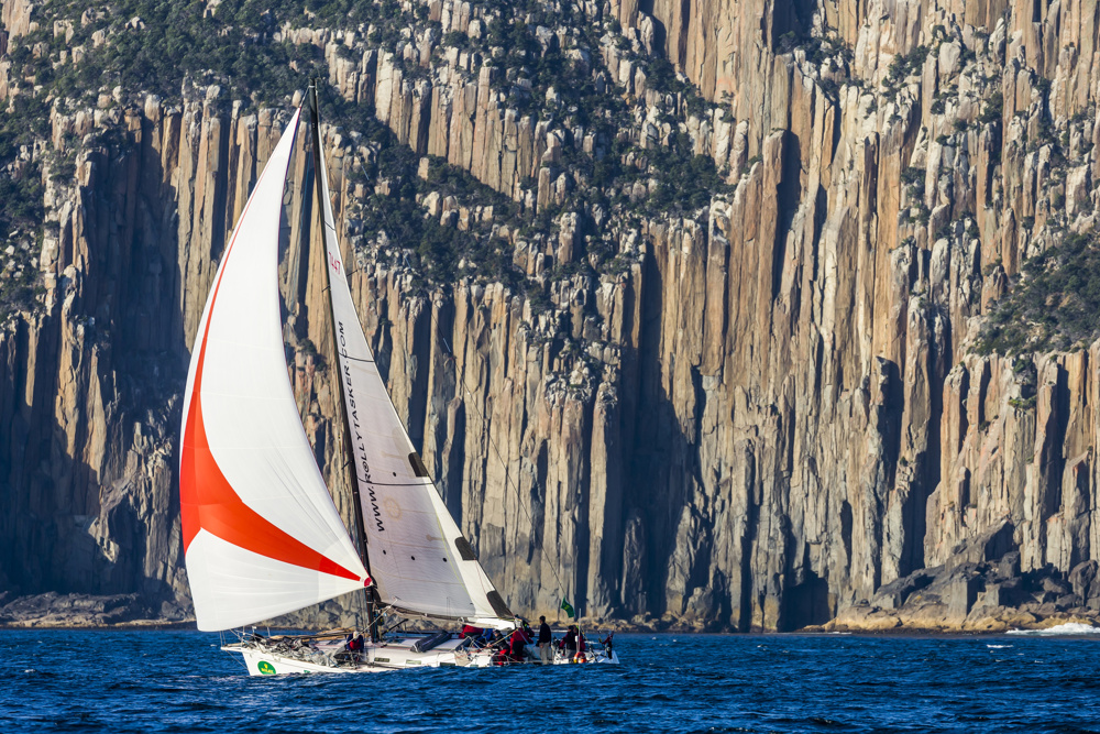 Rod West's Beneteau 44.7 Another Painkiller passing Cape Raoul