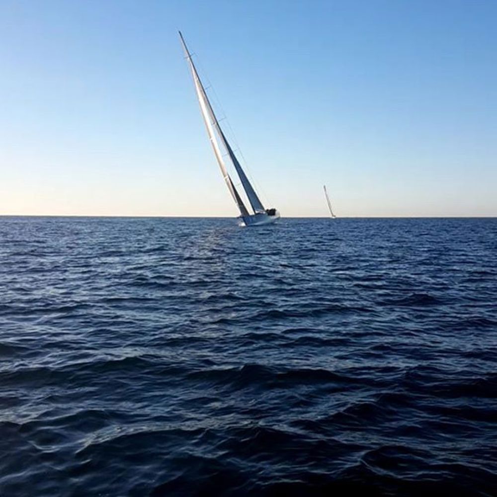Black Jack and Wild Oats XI racing to the finish
