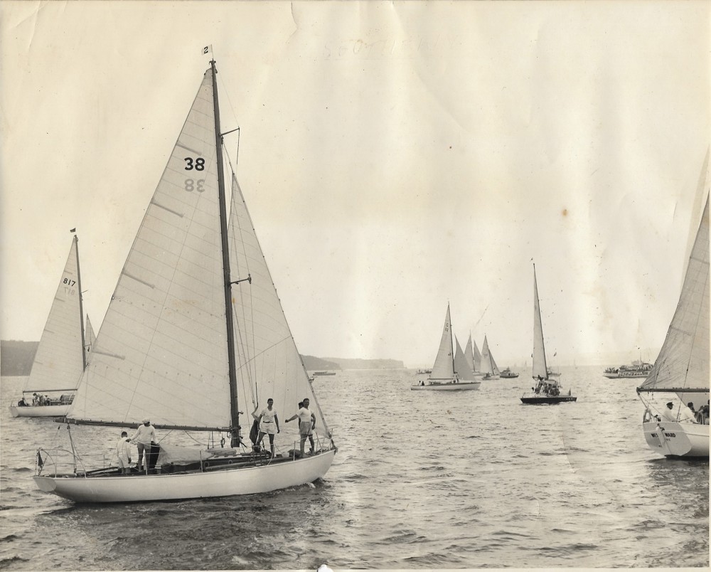 Southerly (38) following Westward - 1958 SHYR start - BOY MESSENGER
