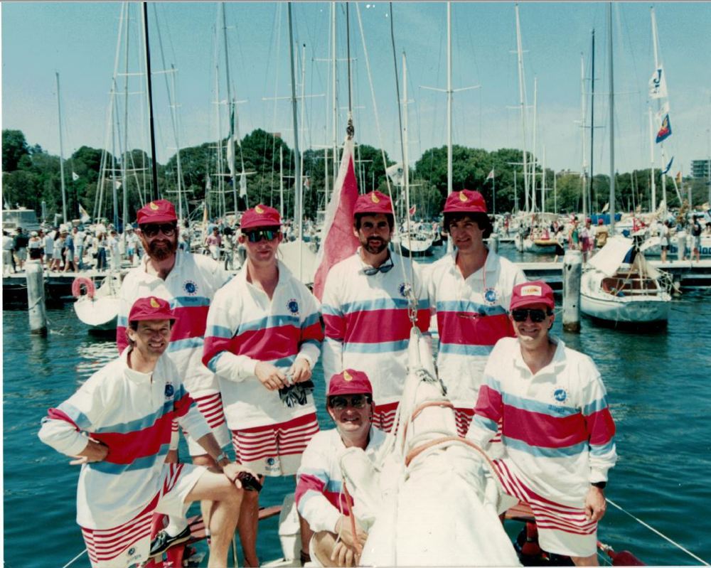 The crew of Allegro in the 1991 Kodak Sydney Hobart