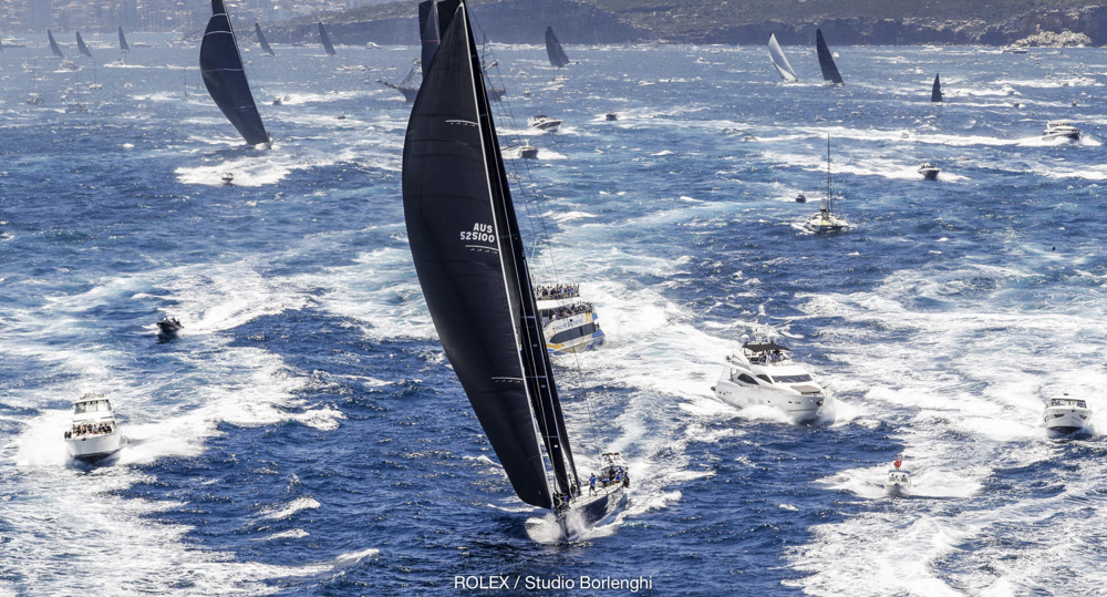 Race start BLACK JACK, Owner: Mark Bradford, State/Nation: QLD, Design: Reichel-Pugh 100