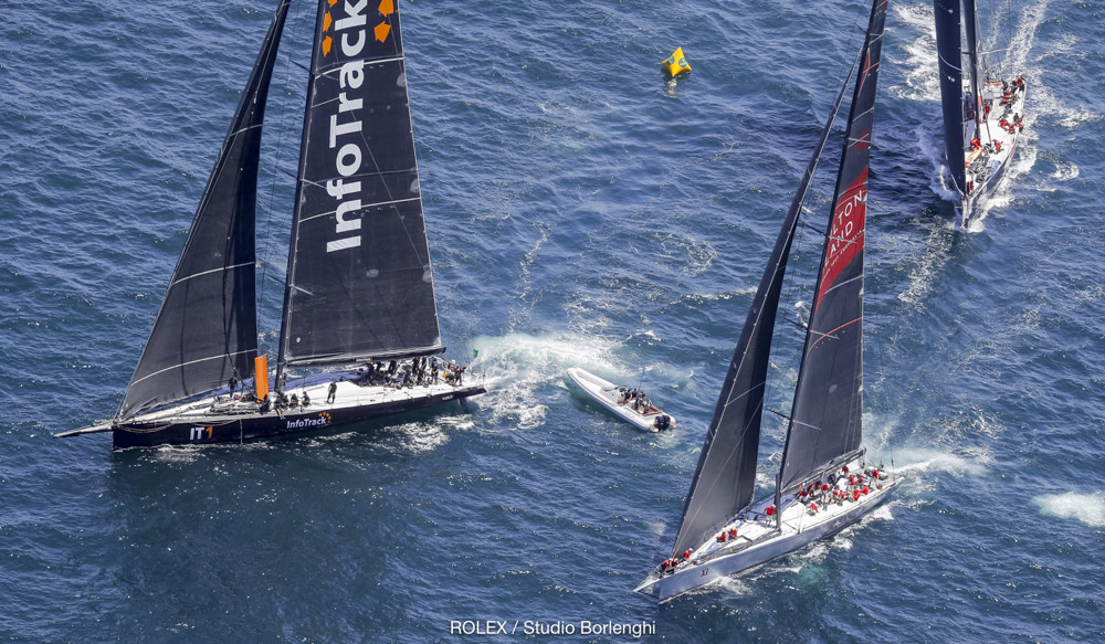 Race start - InfoTrack ahead of Wild Oats XI